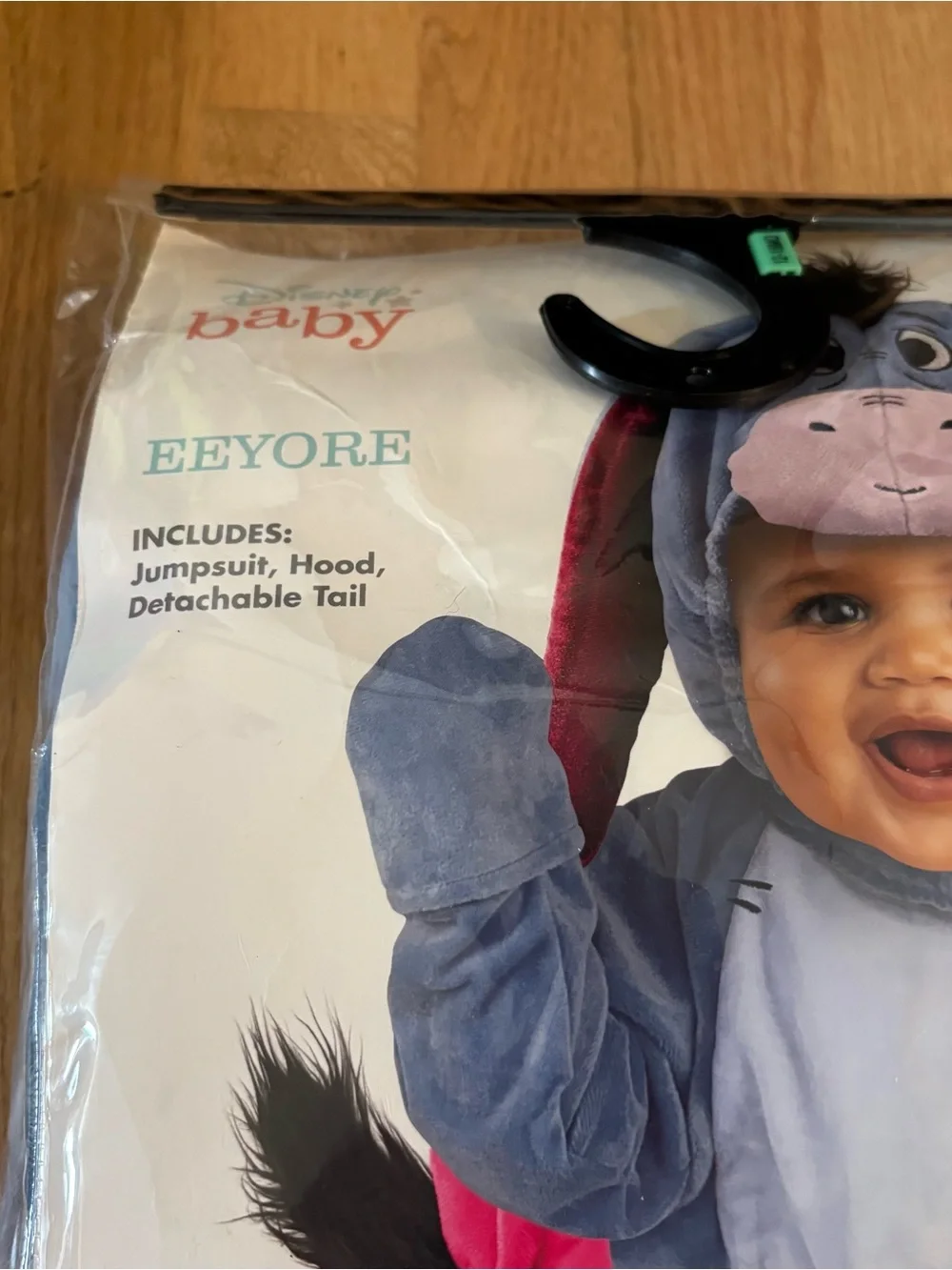 Disney Eeyore Baby Jumpsuit Costume 12-18 mos Spirit Halloween Winnie the Pooh